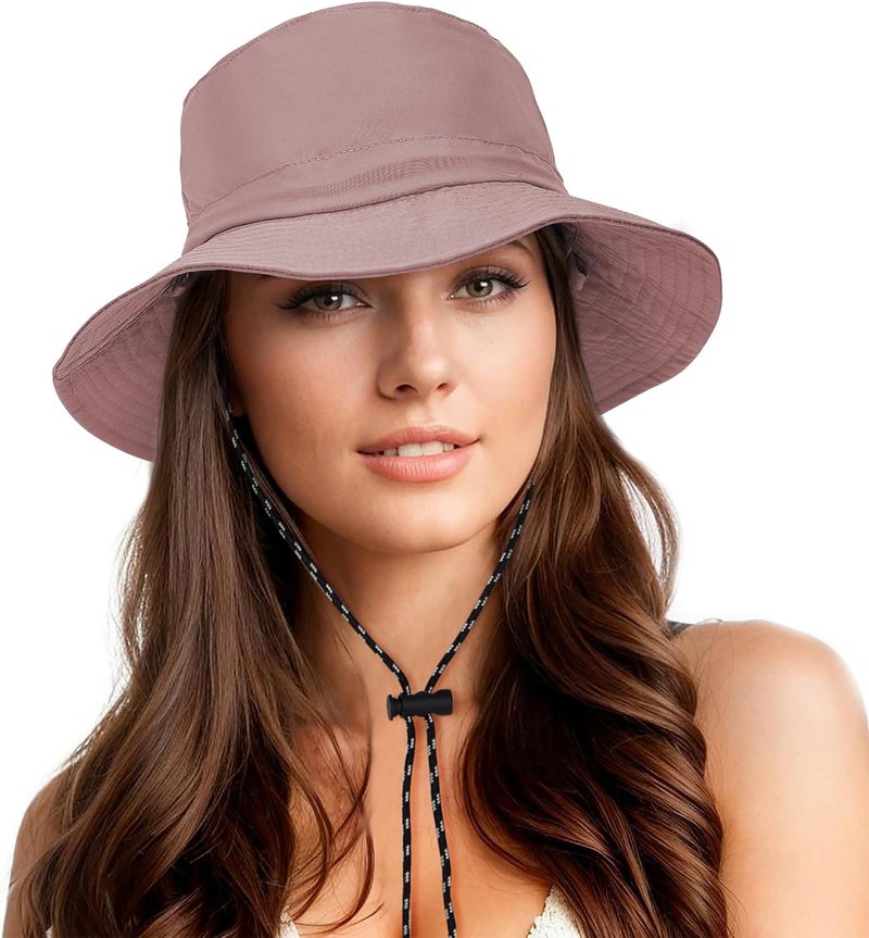 Durio Waterproof Bucket Hats for Woman UPF 50+ Sun Hat UV Protection Packable Rain Hats for Women Lightweight Hiking Hat - Image 1